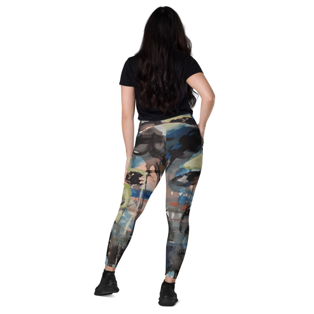 Jordan Ahmar Ladies Crossover leggings with pockets