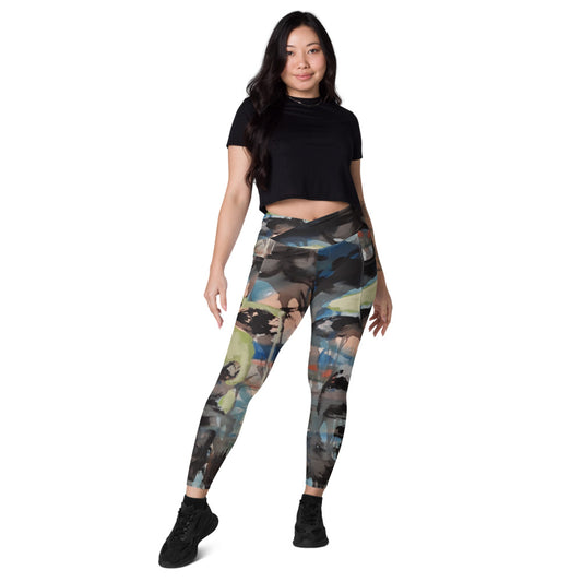 Jordan Ahmar Ladies Crossover leggings with pockets