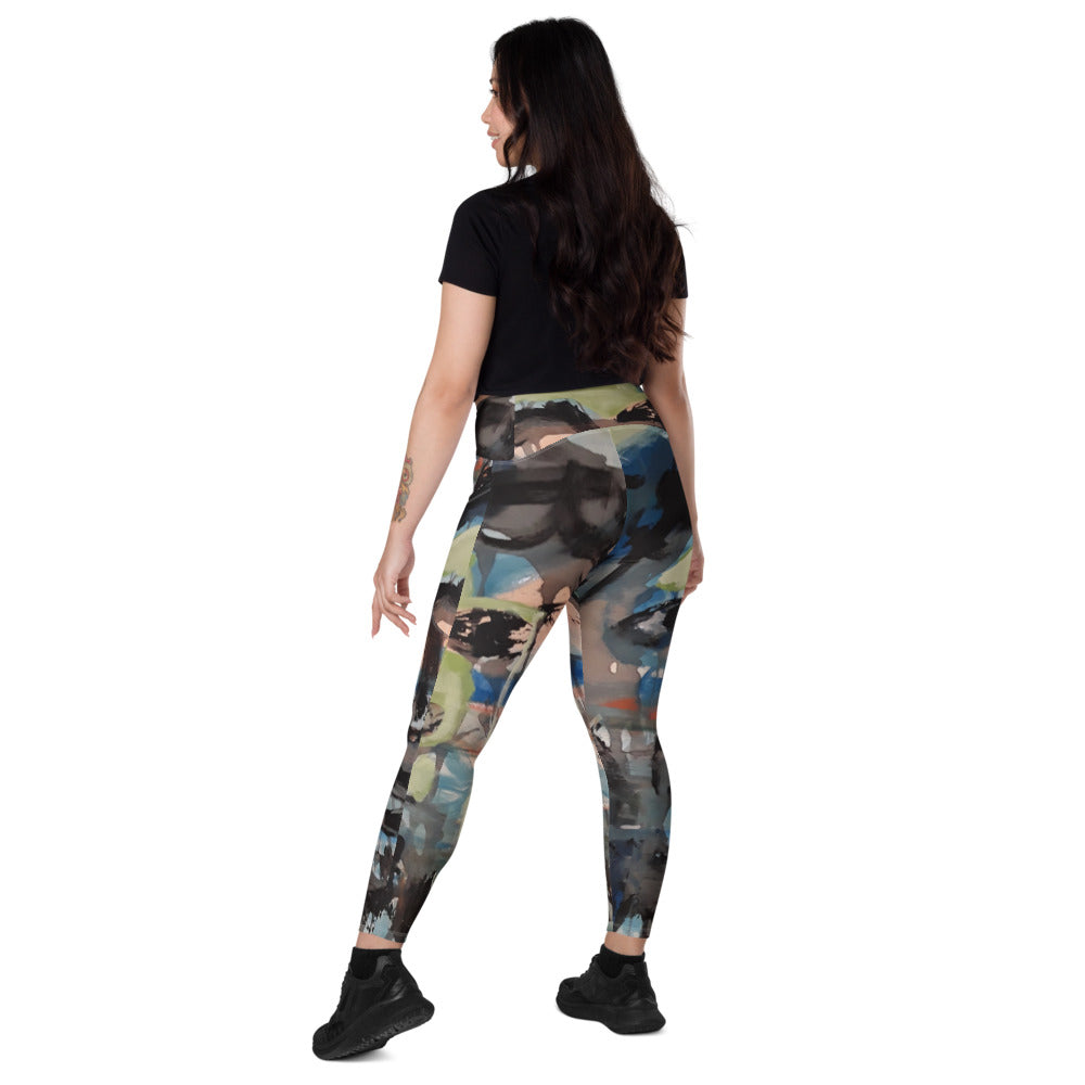 Jordan Ahmar Ladies Crossover leggings with pockets