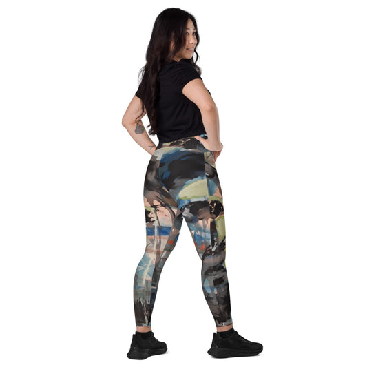 Jordan Ahmar Ladies Crossover leggings with pockets